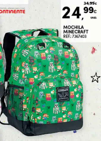 Continente Mochila Minecraft promoção