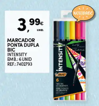 Continente Marcador Ponta Dupla BIC promoção