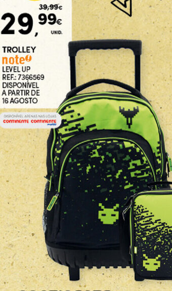 Continente Trolley note Level Up promoção