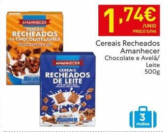 Recheio Cereais amanhecer promoção