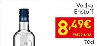 Recheio Vodka eristoff promoção
