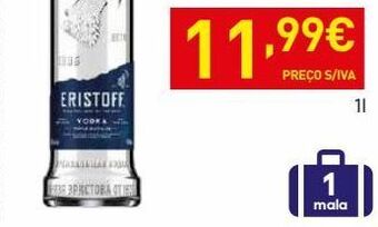 Recheio Vodka eristoff promoção