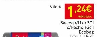 Recheio Sacos de lixo vileda promoção