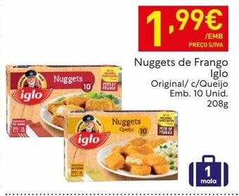 Recheio Nuggets de frango iglo promoção