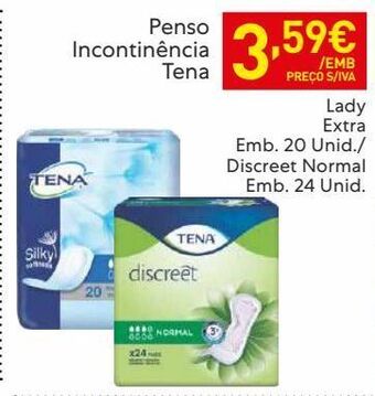 Recheio Incontinência tena promoção