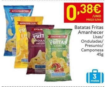 Recheio Batata chips amanhecer promoção