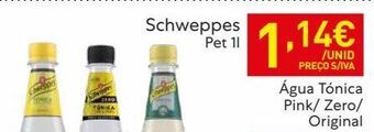 Recheio Refrescos schweppes promoção