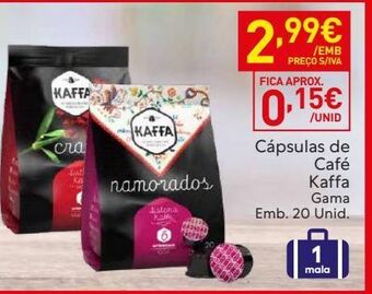 Recheio Cápsulas de café kaffa promoção