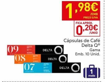Cápsulas de café delta q