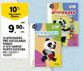 Atividades Pre-escolares Panda 4-5/5-6 anos Porto Editora