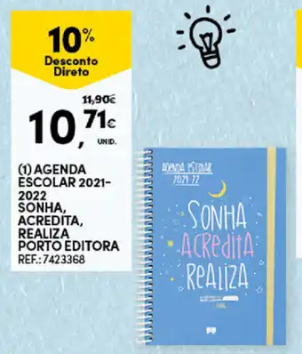 Agenda Escolar 2021-2022 Sonha, Acredita, Realiza Porto Editora