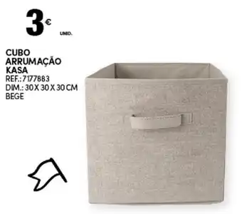 Continente Cubo Arrumação Kasa promoção