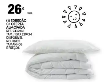 Continente Edredão C/Oferta Almofada promoção