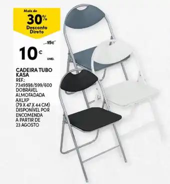 Continente Cadeira Tubo Kasa 79x47x44cm promoção