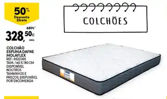 Continente Colchão Espuma Dafne Molaflex promoção