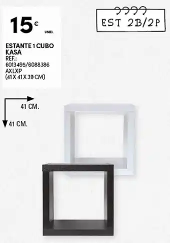 Estante 1 Cubo Kasa 41x41x39cm