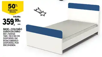 Continente Base + Colchão Lusocolchão promoção