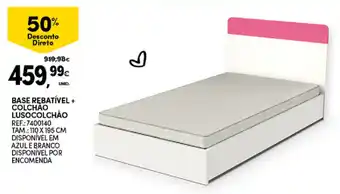 Base Rebatível + Colchão Lusocolchão