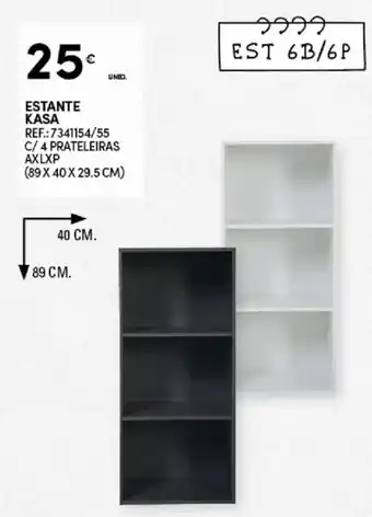 Estante Kasa 89x40x29.5cm