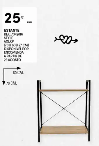 Estante 70x60x27cm