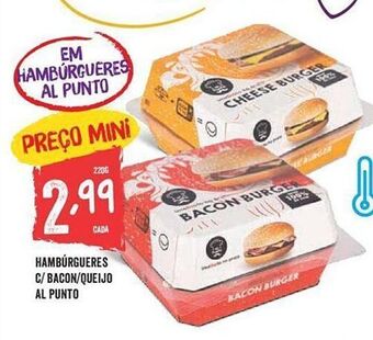 Minipreço Hambúrguer promoção