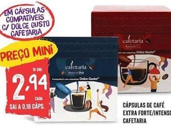 Minipreço Cápsulas de café promoção