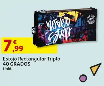 Estojo Rectangular Triplo 40 GRADOS