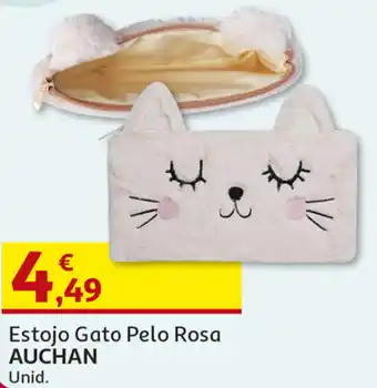 Estojo Gato Pelo Rosa AUCHAN