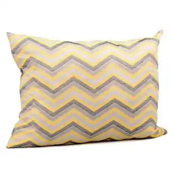 Hôma Almofada zig zag amarela 45x60cm promoção