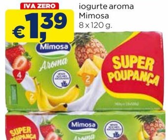 iogurte aroma Mimosa 8x120 g.