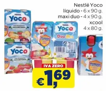 Bolama Nestlé Yoco líquido - 6 x 90 g. maxi duo - 4x90 g. promoção