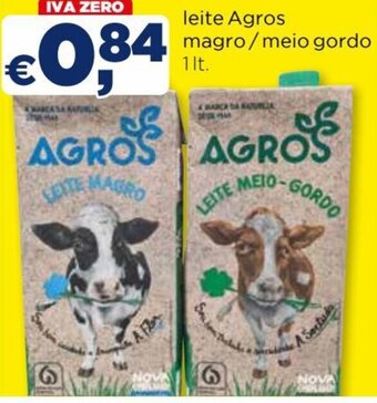 Bolama leite Agros magro/meio gordo 1 lt. promoção