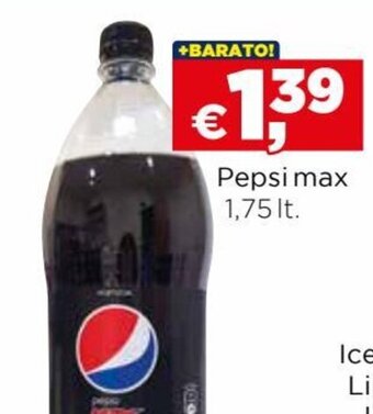 Pepsi max 1,75 lt.