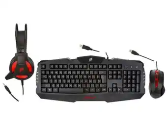 Bundle gaming nplay dominate 4.0 usb (teclado + auscultadores + rato)