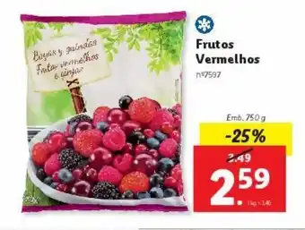 Lidl Frutas vermelhas promoção