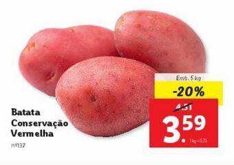 Lidl Batatas promoção