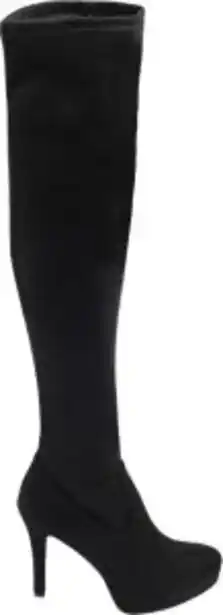 Deichmann Bota de salto com compensado overknee promoção