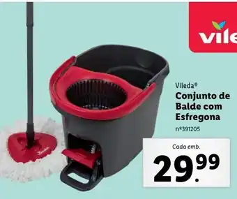 Lidl Balde com escorredor vileda promoção