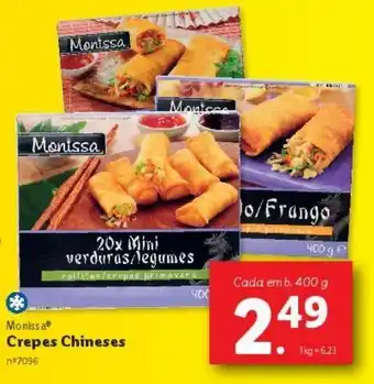 Lidl Crepes monissa promoção