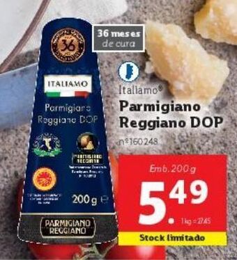 Lidl Parmesão italiamo promoção