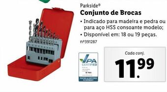 Lidl Brocas parkside promoção