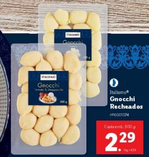 Promoção Gnocchi italiamo em Lidl