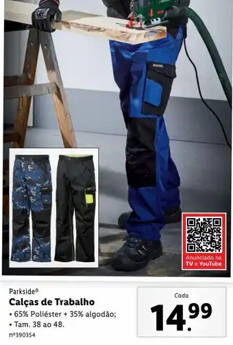 Lidl Calça de trabalho promoção