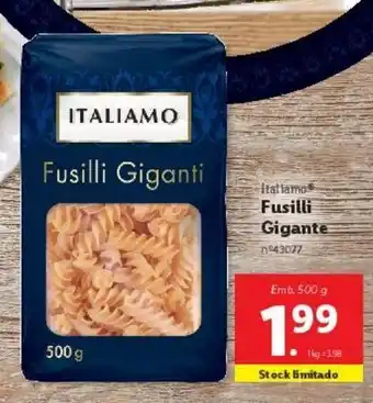 Lidl Fusili italiamo promoção