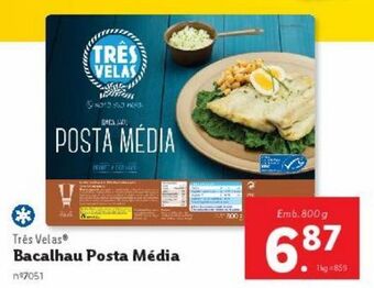 Lidl Bacalhau très velas promoção
