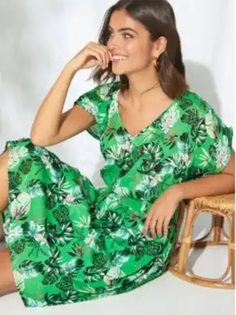 Venca Vestido manga curta com favos na cintura promoção