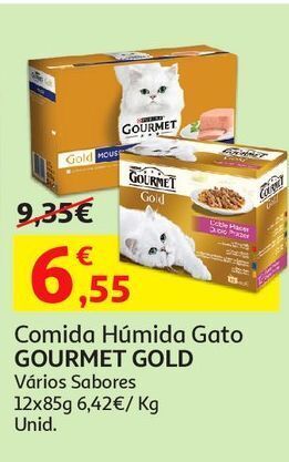 Auchan Comida húmida para gato gourmet gold promoção