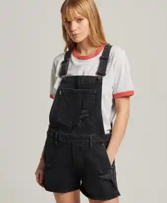 Superdry Vintage dungaree shorts promoção