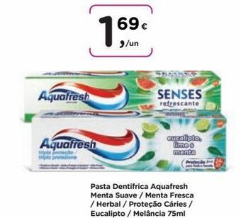 Pasta de dentes aquafresh