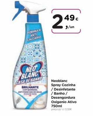 Aqui é fresco Limpadores neoblanc promoção